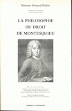 Simone Goyard-Fabre - La philosophie du droit de Montesquieu.