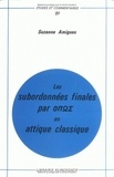 Suzanne Amigues - Les subordonnées finales "opos" en attique classique.