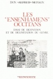 Alfred Monson - Les ensenhamens occitans - Essai de définition et de délimitation du genre.