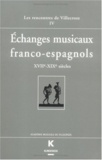 François Lesure - Echanges Musicaux Franco-Espagnols Xviieme-Xixeme Siecles. Actes Des Rencontres De Villecroze, Octobre 1998.