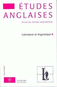 Pascal Aquien - Etudes anglaises N° 57/2, Avril-juin : Littérature et linguistique.