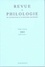  Klincksieck - Revue de philologie, de littérature et d'histoire anciennes N° 77 fascicule 1/2004 : .