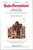Jean-Marie Valentin - Etudes Germaniques N° 245, 1/2007 : Espaces multiculturels.