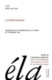 Robert Galisson - Études de linguistique appliquée - N°1/2015 - La dictionnairique.