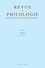 Philippe Hoffmann - Revue de philologie, de littérature et d'histoire anciennes volume 93-2 - Fascicule 2.