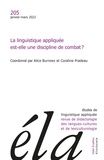 Alice Burrows et Coraline Pradeau - Etudes de Linguistique Appliquée N° 205, janvier-mars 2022 : La linguistique appliquée est-elle une discipline de combat ?.