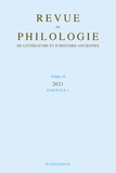  XXX - Revue de philologie, de littérature et d'histoire anciennes volume 95-1 - Fascicule 1.