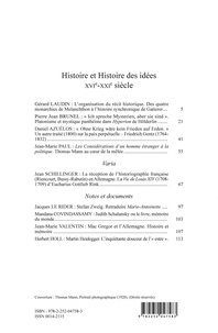 Etudes germaniques - N°1-2024. Histoire et Histoire des idées XVIe-XXIe siècle