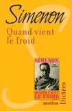 Georges Simenon - Quand vient le froid.