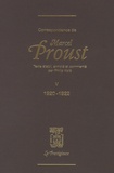 Marcel Proust - Correspondance de Marcel Proust - Tome 5, 1920-1922.