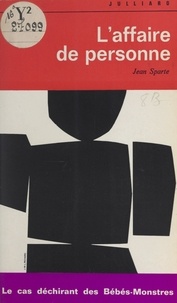 Jean Sparte - L'affaire de personne.