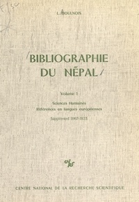 Luce Boulnois et H. Millot - Bibliographie du Népal (1.2) : Sciences humaines, références en langues européennes (supplément 1967-1973).