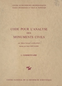 Marie-Salomé Lagrange - Code pour l'analyse des monuments civils.