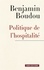 Benjamin Boudou - PHIL/POLI/HIST  : Politique de l'hospitalité. Une généalogie conceptuelle.