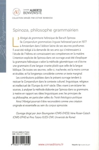 Spinoza, philisohpe grammairien. Le Compendium grammatices linguae hebraeae