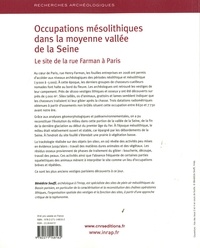 Occupations mésolithiques dans la moyenne vallée de la Seine. Le site de la rue Farman à Paris