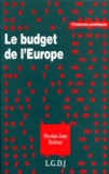 Nicolas-Jean Bréhon - Le budget de l'Europe.