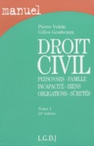 Gilles Goubeaux et Pierre Voirin - Droit civil - Tome 1, Personnes, famille, incapacité, biens, obligations, sûretés.