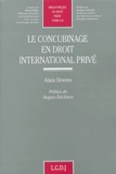 Alain Devers - Le concubinage en droit international privé.