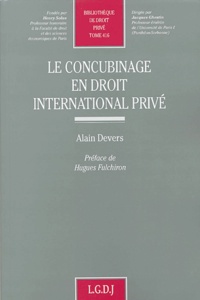 Alain Devers - Le concubinage en droit international privé.