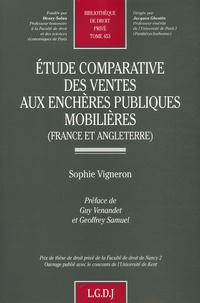 Sophie Vigneron - Etude comparative des ventes aux enchères publiques mobilières (France et Angleterre).