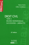 Gilles Goubeaux et Pierre Voirin - Droit civil - Tome 2, Régimes matrimoniaux, successions - libéralités.
