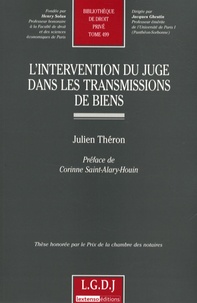 Julien Théron - L'intervention du juge dans les transmissions de biens.