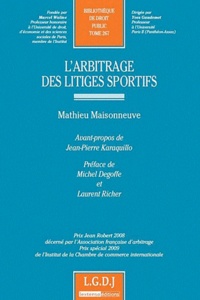 Mathieu Maisonneuve - Arbitrage des litiges sportifs.