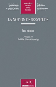 Eric Meiller - La notion de servitude.