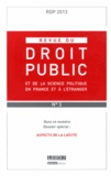 Yves Gaudemet - Revue du droit public N° 3, Mai-juin 2013 : Aspects de la laïcité.
