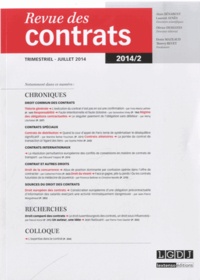 Alain Bénabent et Laurent Aynès - Revue des contrats N° 2, juillet 2014 : .