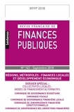  LGDJ - Revue française de finances publiques N° 143, septembre 2018 : Régions, métropoles : finances locales et développement économique.