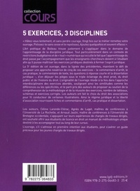 Méthodologie des exercices juridiques. 5 exercices, 3 disciplines 5e édition