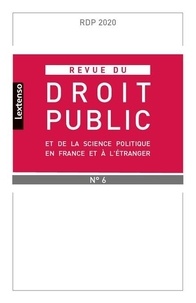 Yves Gaudemet - Revue du droit public et de la science politique en France et à l'étranger N° 6, novembre-décembre 2020 : .