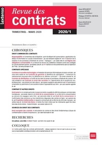  LGDJ - Revue des contrats N° 1, avril 2020 : .