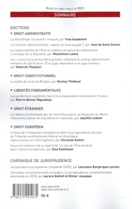 Revue du droit public et de la science politique en France et à l'étranger N° 4, juillet-août 2021