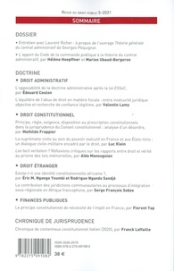 Revue du droit public et de la science politique en France et à l'étranger N° 5, septembre-octobre 2021