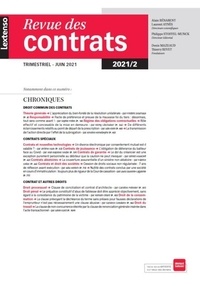  LGDJ - Revue des contrats N° 2/2021 : .