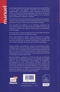 Droit constitutionnel et institutions politiques  Edition 2022-2023