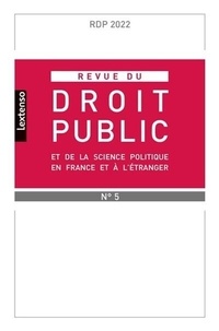 Yves Gaudemet - Revue du droit public et de la science politique en France et à l'étranger N° 5, septembre-octobre 2022 : .