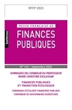Emmanuelle Filiberti - Revue française de finances publiques N° 163-2023 : Hommages en l'honneur du Professeur Marie-Christine Esclassan - Finances publiques écologiques.