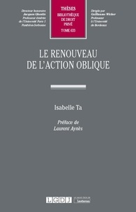 Isabelle Ta - Le renouveau de l'action oblique.