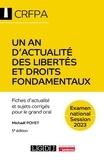 Michaël Poyet - Un an d'actualité des libertés fondamentales - Fiches d'actualité et sujets corrigés pour le grand oral.
