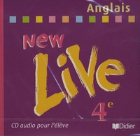  Collectif - New Live Anglais 4e - CD Audio pour l'élève.