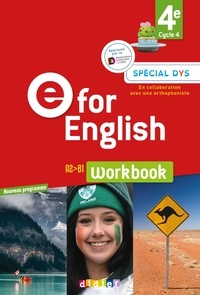 Mélanie Herment et Karine Letellier - Anglais 4e Cycle 4 E for English - Workbook.