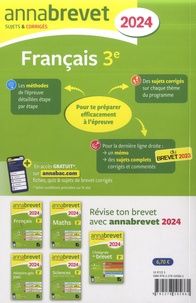 Français 3e. Sujets & corrigés  Edition 2024