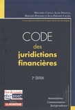 Matthieu Conan - Code des juridictions financières.