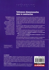 Tolérances dimensionnelles dans la construction. Exécution des ouvrages, produits et composants 3e édition