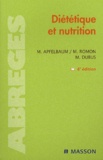 Marian Apfelbaum et Monique Romon - Diététique et nutrition.
