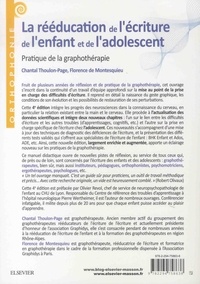 La rééducation de l'écriture de l'enfant et de l'adolescent. Pratique de la graphothérapie 4e édition